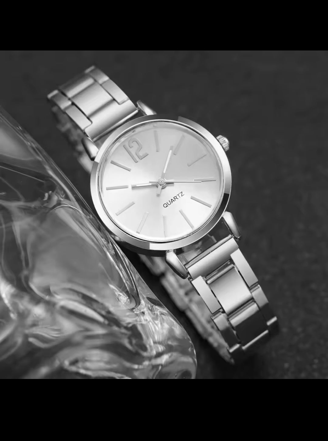 2pcs/set fashion women's watch analog quarts
